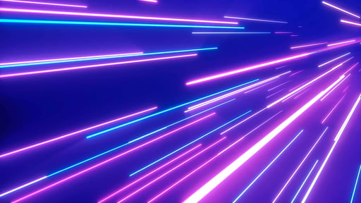 Pink and teal neon lights